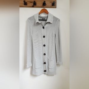 J. Crew Button Knit Cardigan | Grey | Small